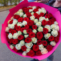 101роза, 60см возможны другие цветовые сочетания 101роза, 60см возможны другие цветовые сочетания