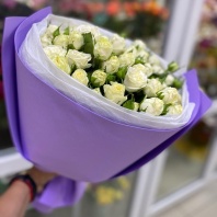 Кустовая роза 11 веток в фоамиране Кустовая роза 11 веток в фоамиране